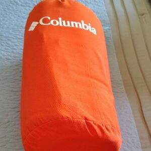 Columbia orange and grey indoor/outdoor throw